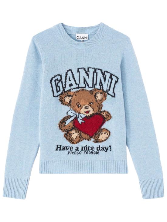 GANNI Women Sweater A1070047 646 AZURE