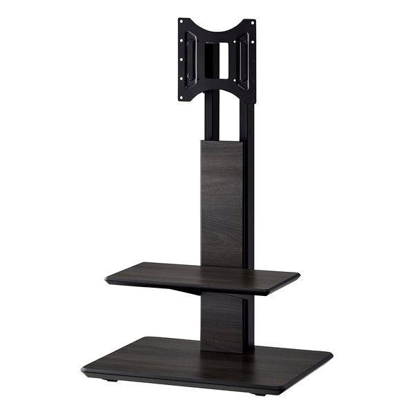 自立型テレビスタンド ～43V型 キャスター付き グレー木目 テレビ台 KF-930