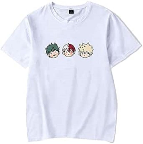 僕のヒーローアカデミア Tシャツ プリントTシャツ 夏服 トップス 半袖 無地 通気性 ファッション ゆったり 男女兼用