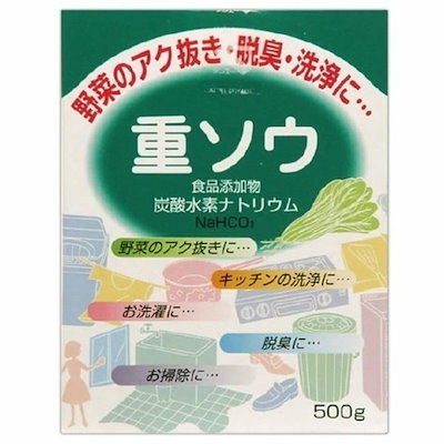 他サイト： 【食品添加物】 健栄製薬 重ソウ(炭酸水素ナトリウム)500gの商品画像