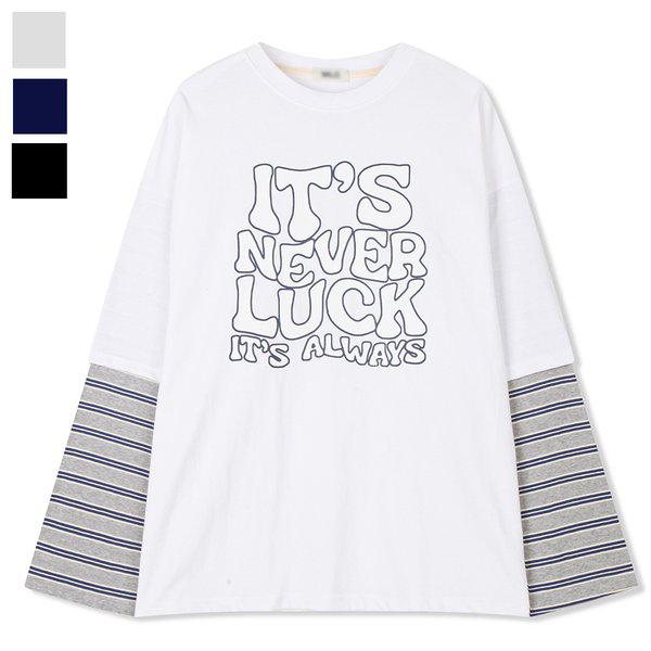 メンズ ネバーレイヤード 長袖Tシャツ ML-TSA-Q001-アイボリー