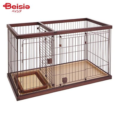 他サイト： ペティオ トイレのしつけが出来る ドッグルームサークル ブラウン レギュラー Petio 超小型犬 小型犬 ケージ ゲージ ハウスの商品画像