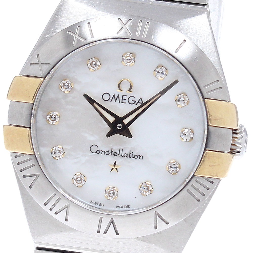 オメガ OMEGA 123.20.24.60.55.005 コンステレーション 12Pダイヤ クォーツ レディース _949308【中古】