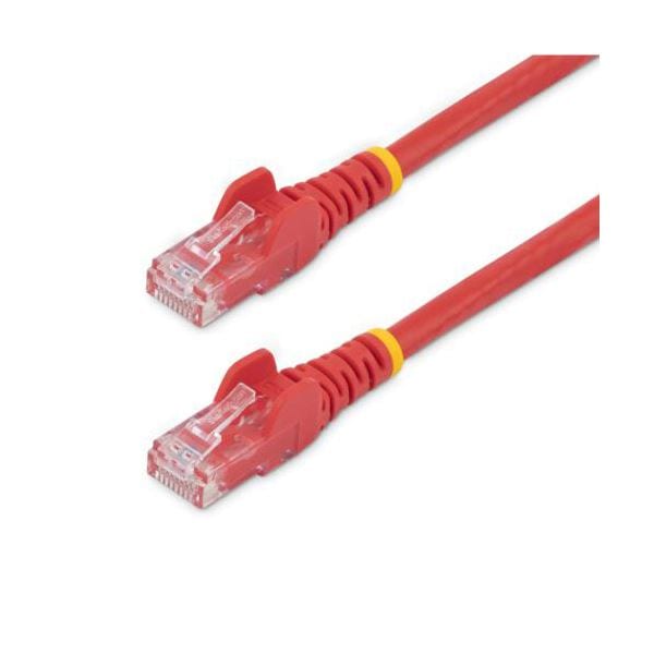 （まとめ） StarTech.com カテゴリ6 LANケーブル RJ45モールドコネクタ 1m レッド N6PATC1MRD 1本 [x3セット]