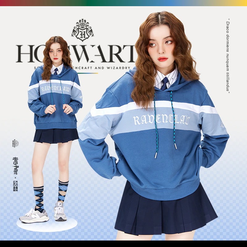 ハリーポッター連名スウェットシャツ春秋薄手フード付きゆったりバージョンjk制服