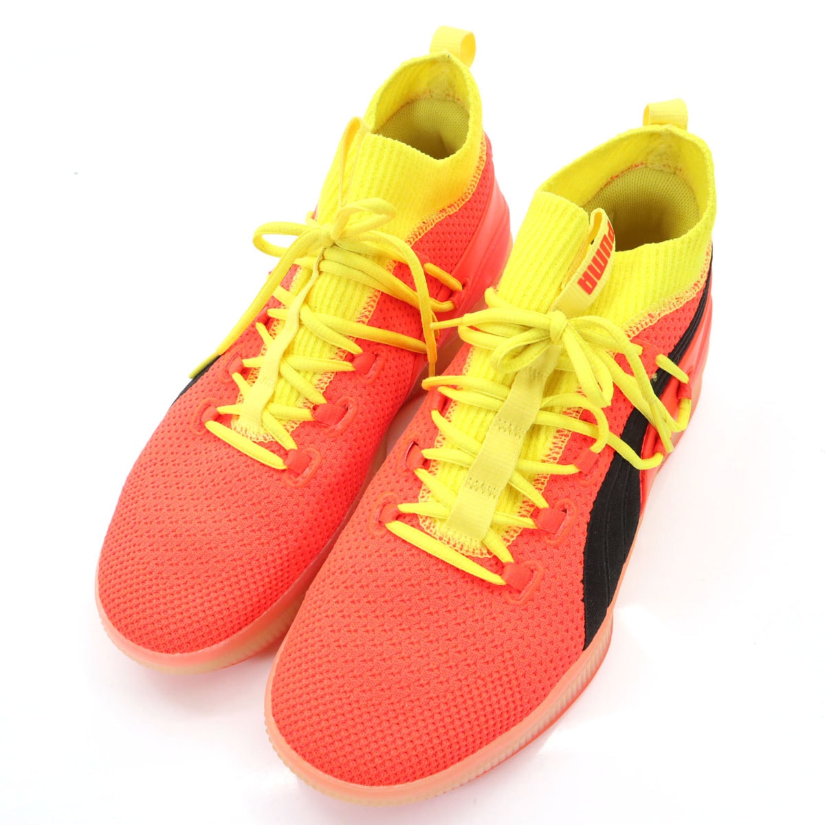 クライドコート ハイカット スニーカー US 8 オレンジ系 CLYDE COURT バスケットボール メンズ 古着