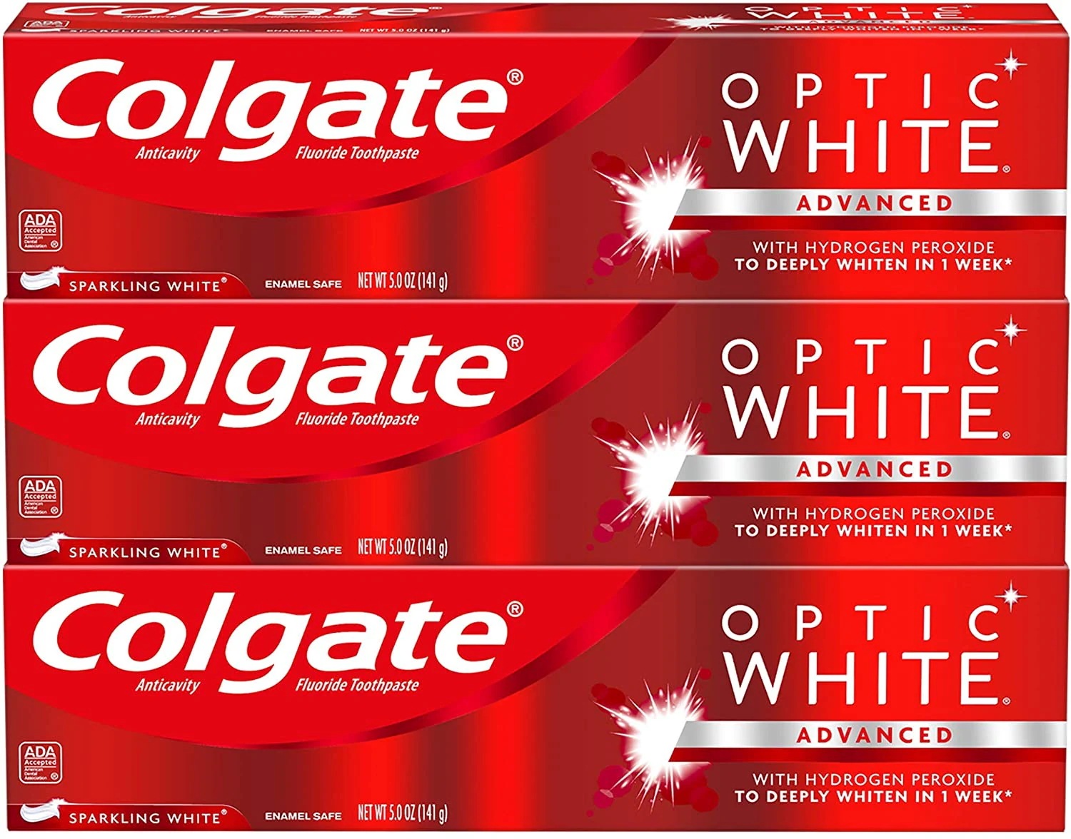 Colgate Optic White Whitening Toothpaste Sparkling