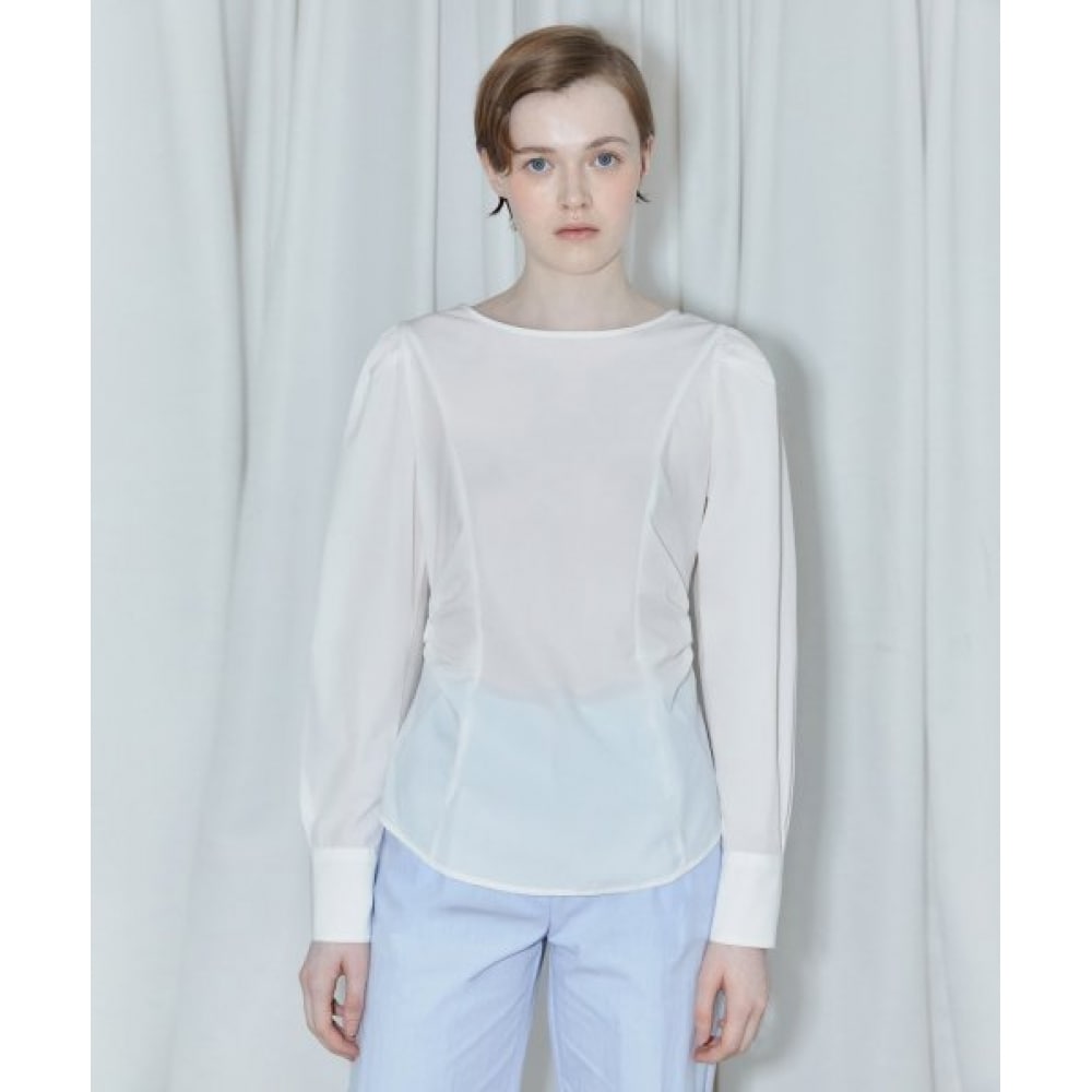 SINOON パフスリーブ T-ショーツ (ホワイト)