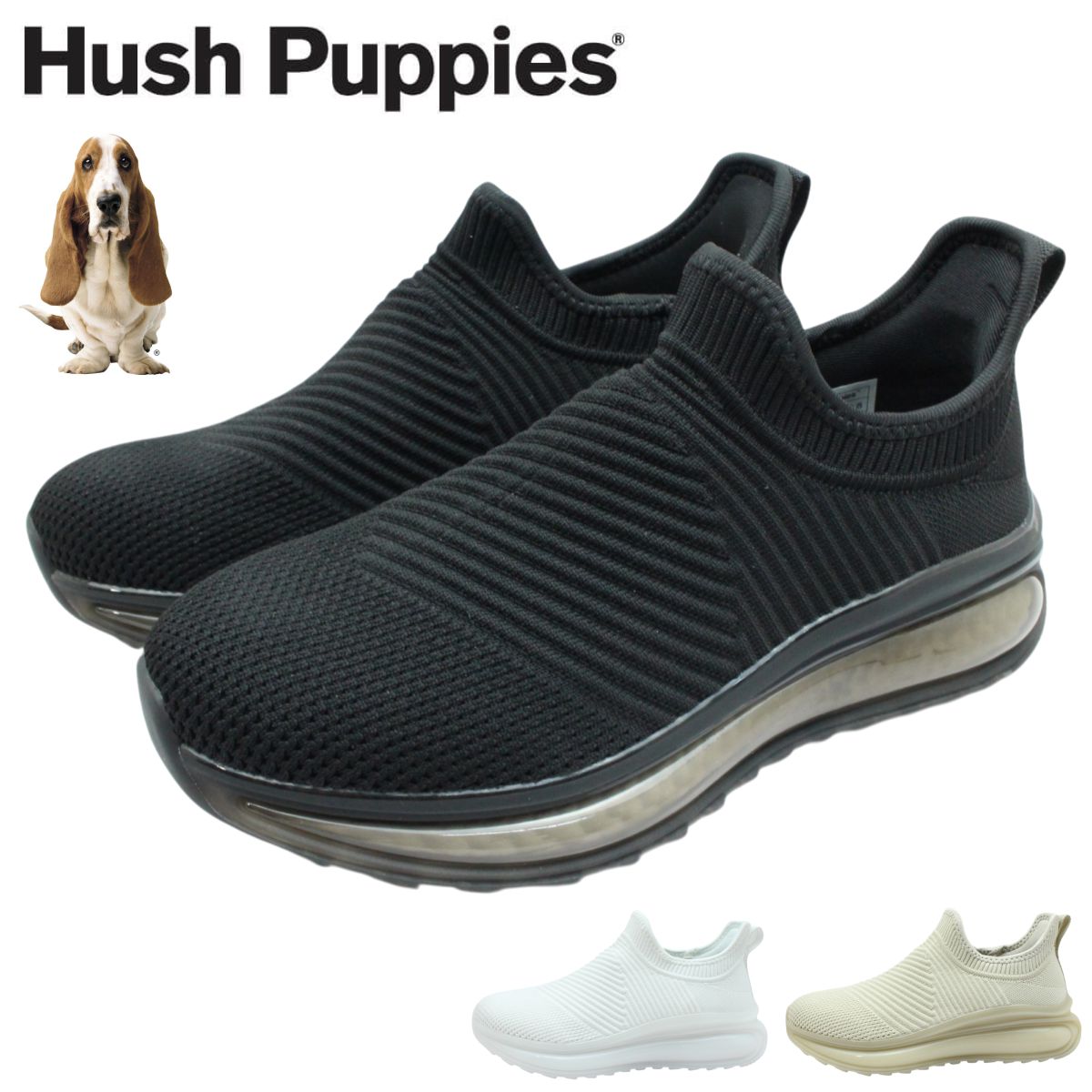 ハッシュパピー Hush Puppies レディース スニーカー L-0004CT ハンズフリー 軽量 3E 軽量 スリッポン ウォーキングシューズ 靴