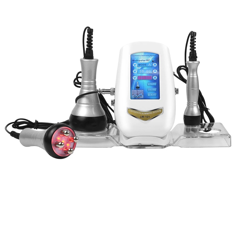 40Khz 3 in 1 LW-101 キャビテーション光ラジオ波多極RFボディ スリミング マシンしわを引き締め美容マッサ