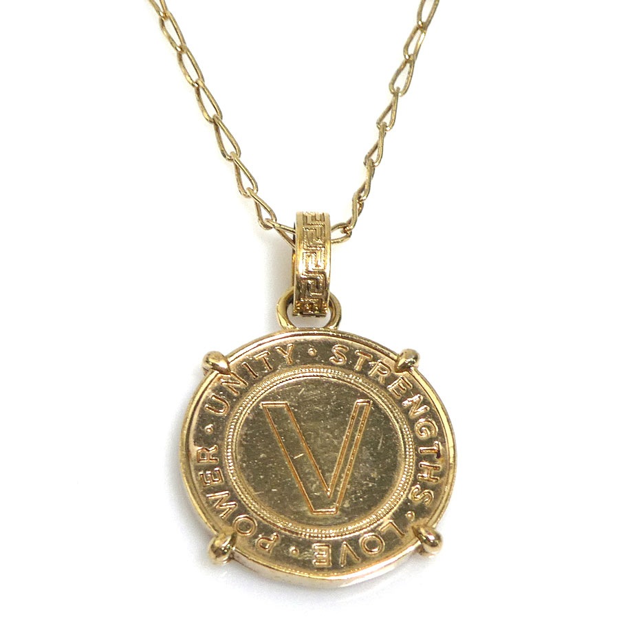 ヴェルサーチ VERSACE ネックレス メタル ゴールド レディース h32026a