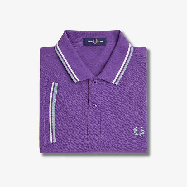 [M3600] ツイン チップ シャツ - アメジスト/エクリュ/シルバーブルー AFPM2433600-W95