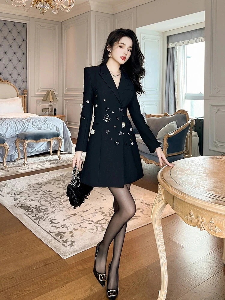 ドレス パーティー ダイヤモンド飾り 発表会 同窓会 スーツスカート 演奏会 通勤 披露宴 小柄 卒業式 ウェディング 着痩せ スーツワンピース キャバ 大人 結婚式 二次会