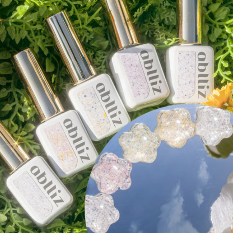 【ablliz】 【Tweed glitter gel 8g】 [ 5色 セット] 季節に関係ないカラフルなアート表現が可能です