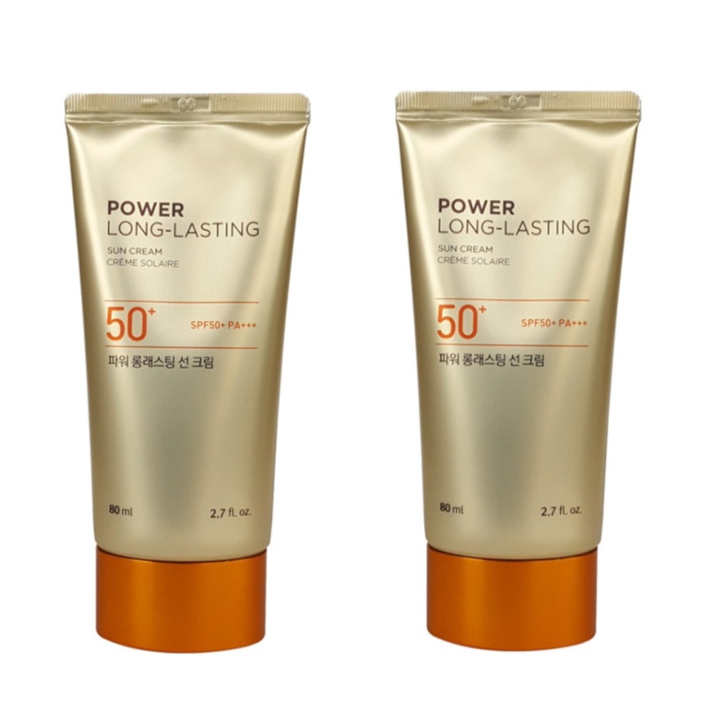パワーロングラスティングサンクリーム SPF50+ PA+++ 80ml×2本 【正規韓国コスメ・並行輸入】