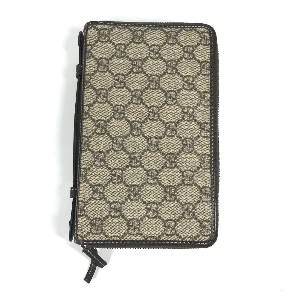 トラベルケース 336298 ロングウォレット 長財布 GGスプリーム ハンドバッグ セカンドバッグ クラッチバッグ GGスプリームキャンバス ベージュxブラウン