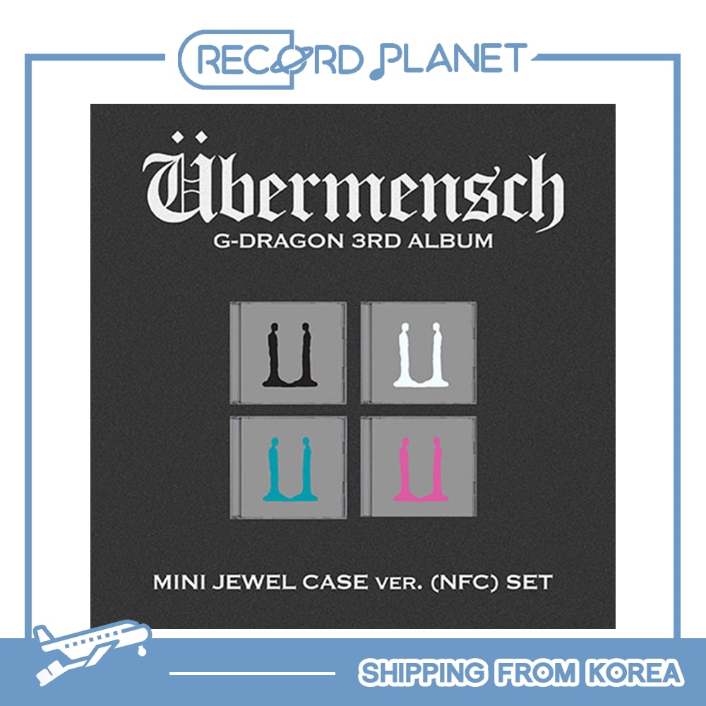 4種セット G-DRAGON 3RD ALBUM [Übermensch] (MINI JEWEL ver.)