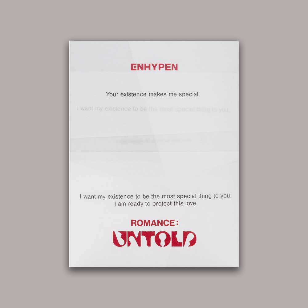 エンハイプアルバムロマンスアントルド正規2集 ROMANCE UNTOLD Weverse Albums