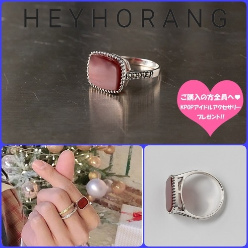HEYHORANG公式取扱店 925silver Maraineリング 指輪 韓国 アイドル アクセサリー