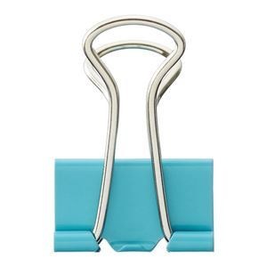 （まとめ）TANOSEE ダブルクリップ 小 口幅19mm ペールブルー 1箱（10個） [x60] 8,313円