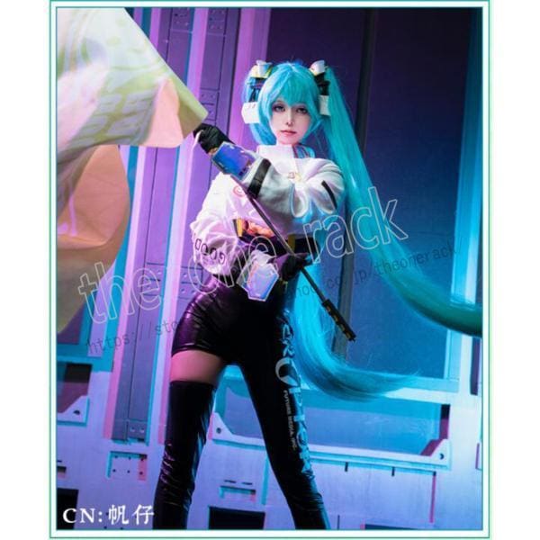 【新品開催 即納】初音ミク VOCALOID レーシングミク 2022 コスプレ衣装ウィッグ靴 コスチューム 演出服 変装 仮装 ハロウィン イベント