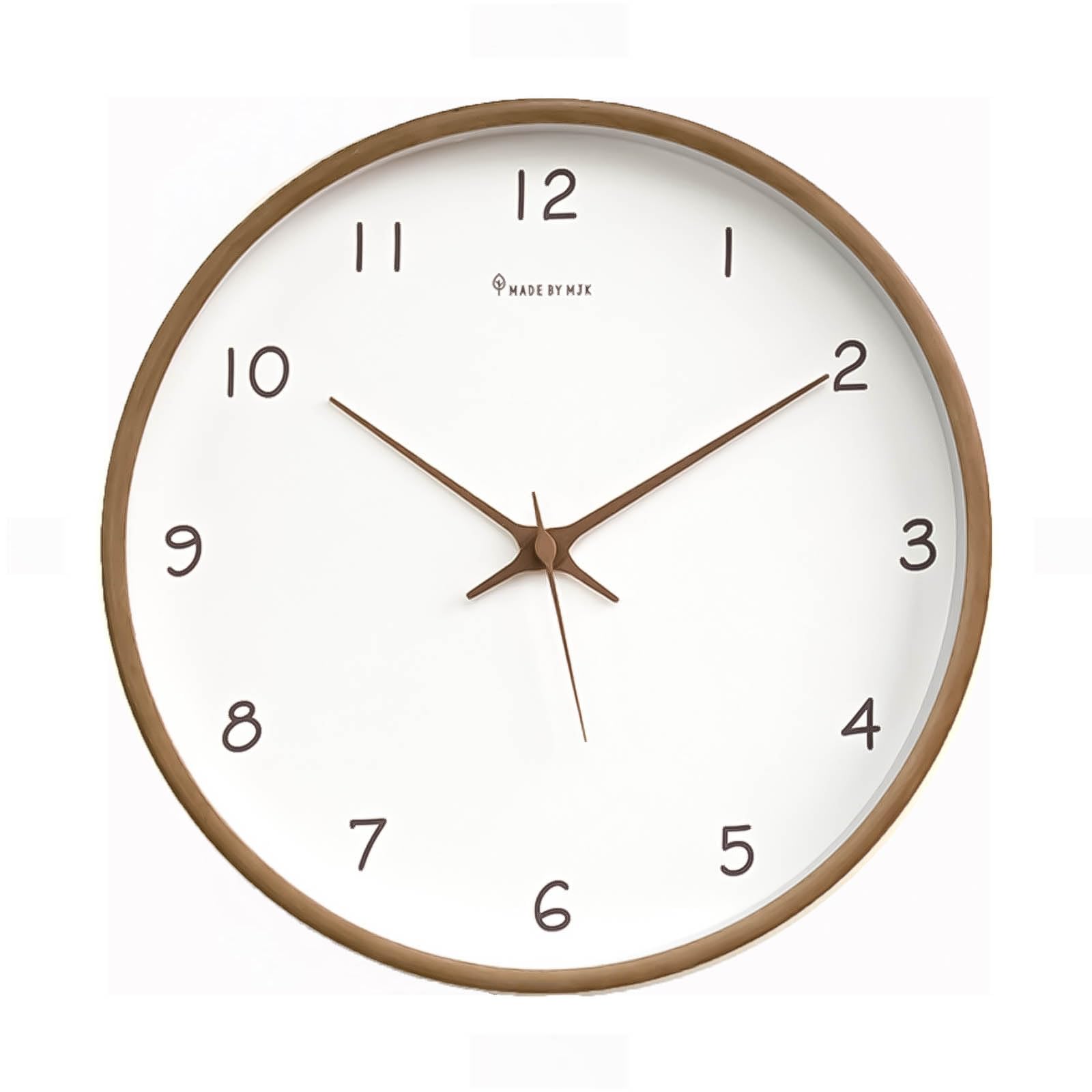 FGY 掛け時計 北欧 木製 時計 シンプル おしゃれ ウォールクロック インテリア 原木 天然木 木目 静音設計 壁掛け 30cm (01ブラウンウッド) 5,290円