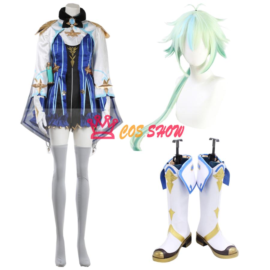 人気商品N0.1 原神 げんしん スクロース コスプレ衣装 帽子＋手袋＋靴下付き ウィッグ 靴能 仮装 イベント クリスマス ハロウィン ステージ 文化祭 お祭り