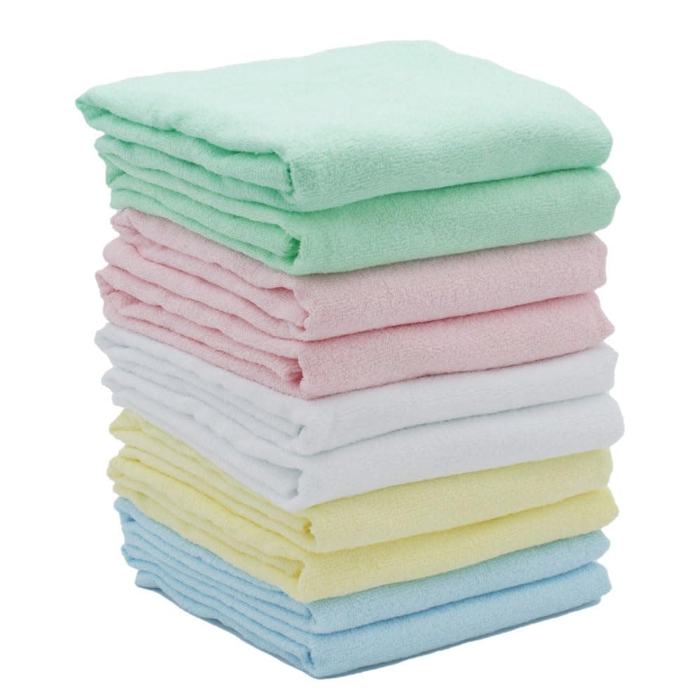 [ねむりの部屋] 業務用バスタオル 10枚組 ロゴ入りオリジナル 正規品 60×120cm 600匁 速乾 吸水 徳用 綿100％ ブランドオリジナル 家庭用 NYT-10-BT (5色)