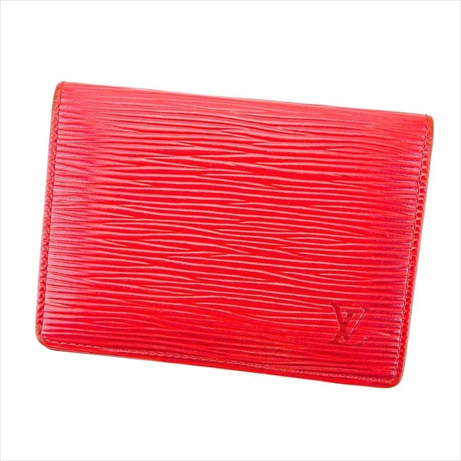 ルイ ヴィトン 定期入れ パスケース ポルト2カルトヴェルティカル M63207 エピ Louis Vuitton 中古 F1795