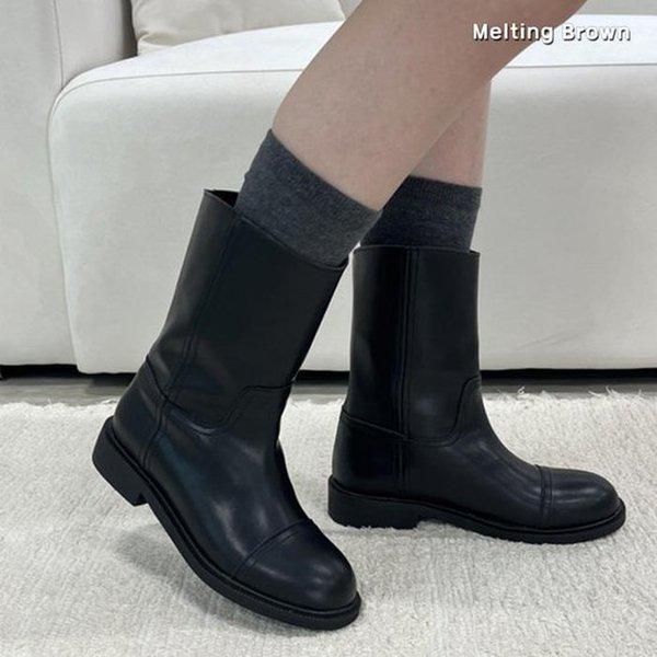 女性ミドルブーツ 牛革ブーツ K37