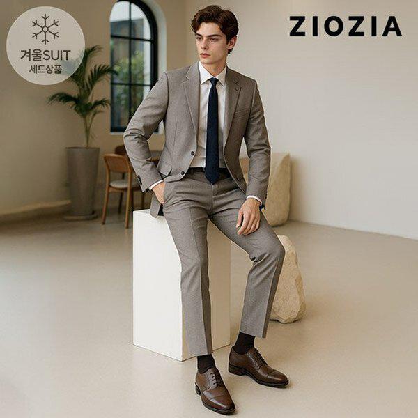 カシミアストレッチベージュムービングスーツセット（AAD4SB1402_AAD4SP1402_DBE）