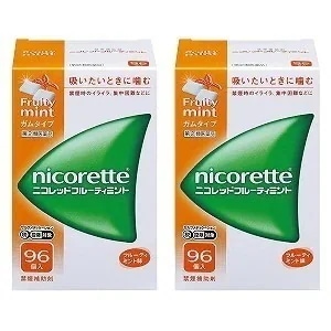 【第（2）類医薬品】 ニコレット フルーティミント 96個2個セット セルフメディケーション税制対象商品