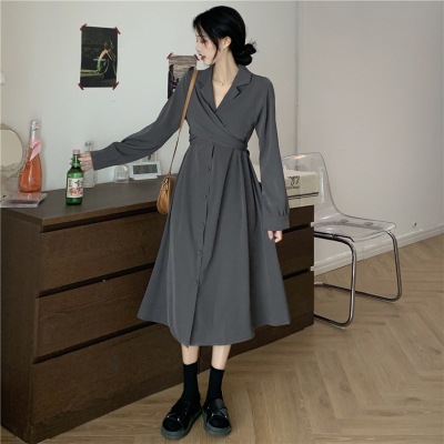 ワンピース デート フレアワンピース ミモレ ミモレ丈 袖あり 長袖 Vネック リボン かわいい 大人可愛い きれいめ シンプル カジュアル 大人 上品 おしゃれ お洒落 主役級 存在感 春 秋 冬