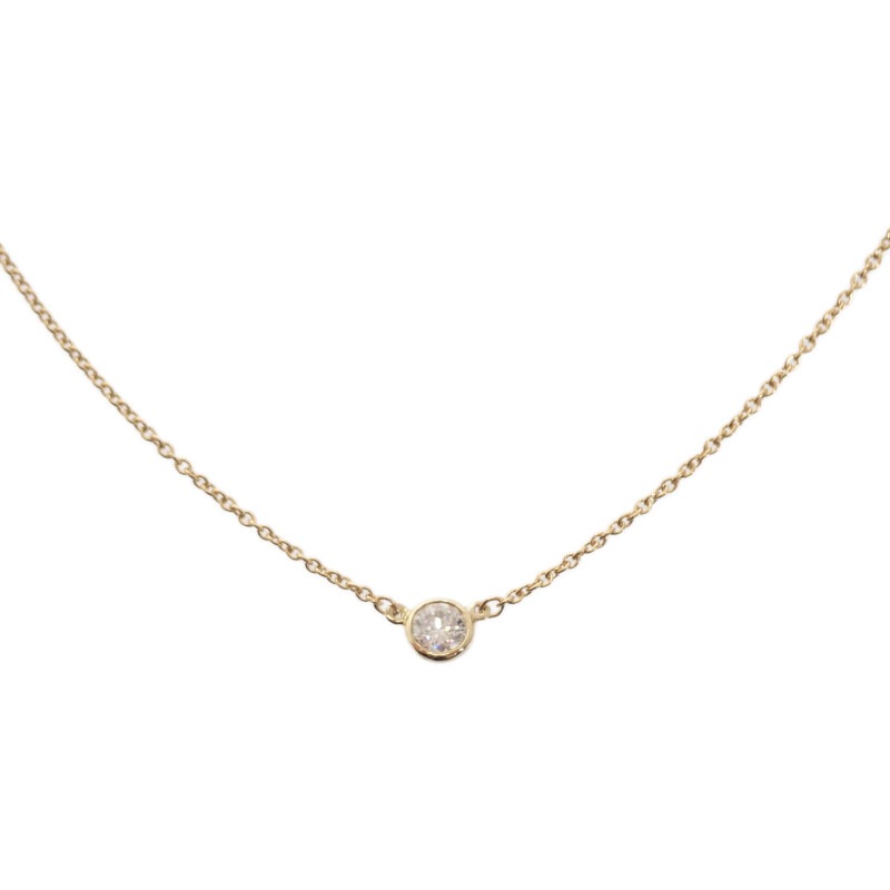 【Aランク】 バイザヤード ペンダント ネックレス K18イエローゴールド ダイヤモンド レディース【ISEYA】