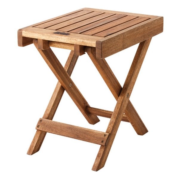 フォールディングテーブル ブラウン 幅40×奥行き30×高さ40cm NX-513 7,533円
