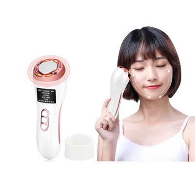 【爆発品】温冷美顔器 ems多機能美顔器 超音波 温熱 振動 目元 イオン導入 浸透 イオン導出 毛穴 美肌