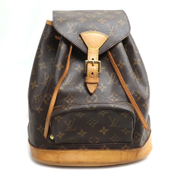 LOUIS VUITTON ルイ・ヴィトン モンスリMM リュック・デイパック モノグラム ブラウン M51136 SP1917 レディース 中古