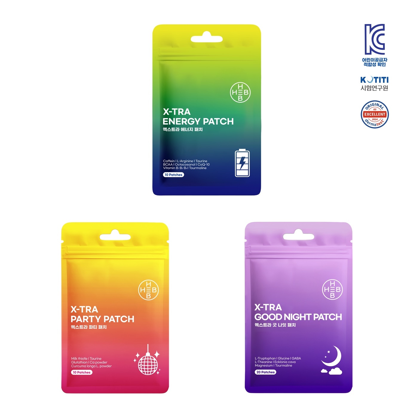 [HEB] ヘップパッチ エクストラ3種 もう簡単にぴったり！