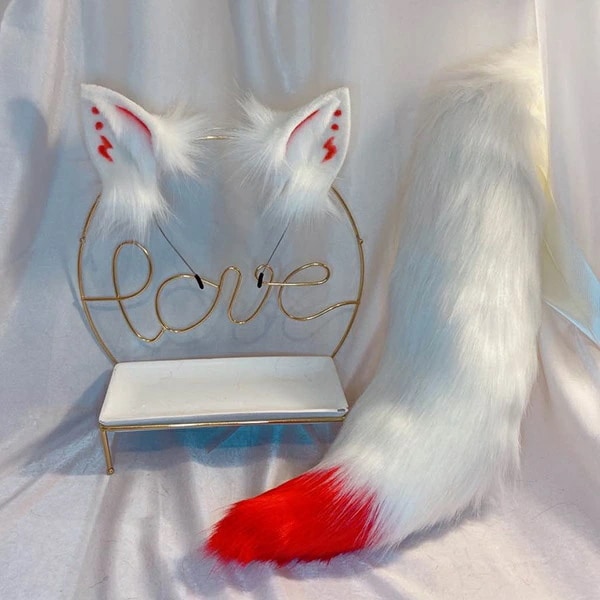 コスプレ道具 狐 尻尾 耳 手作り モコモコ 文化祭 学園祭 パーティー COSPLAY コスチューム アクセサリー cosplay用 耳追加可 dd098zozoy6 7,683円