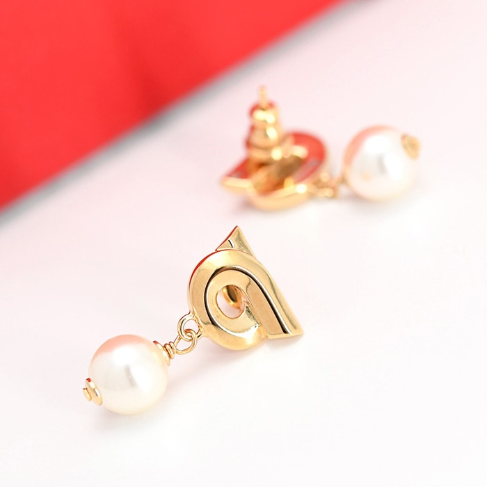 アクセサリー ピアス ガンチーニ パール 760780 776601 レディース ゴールド スタッズピアス 両耳用 オケージョン