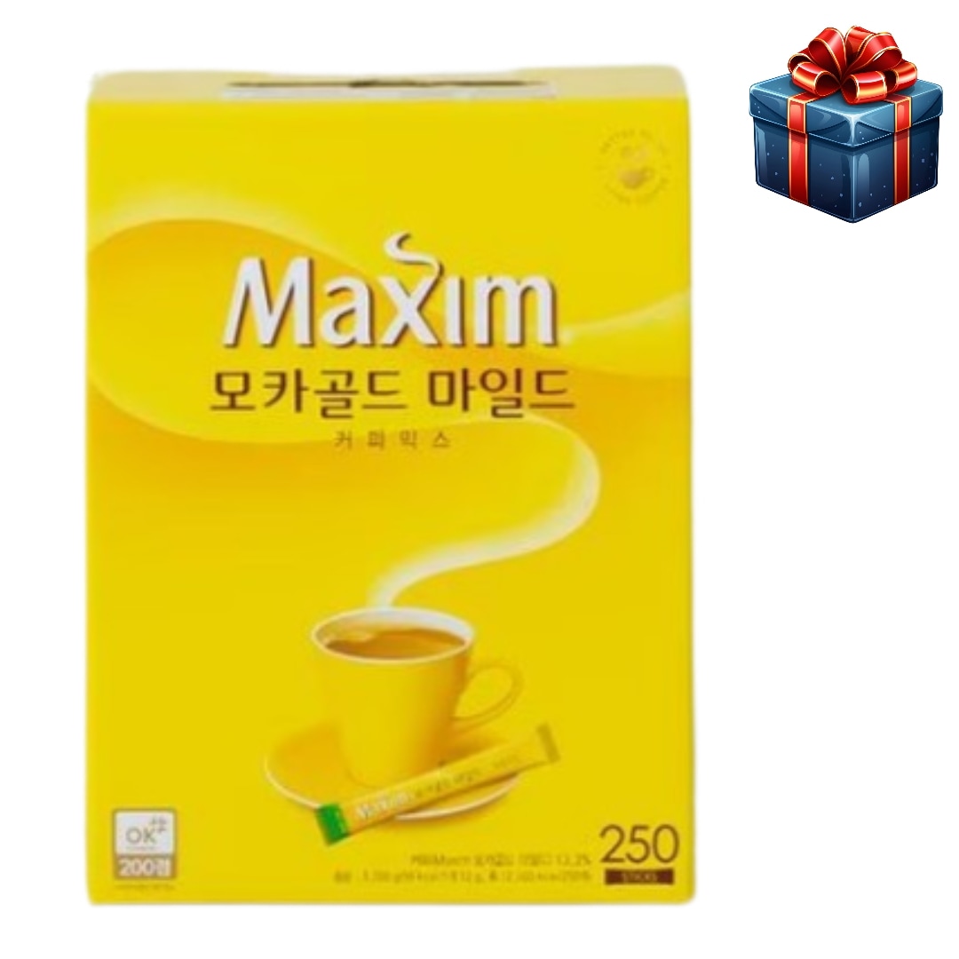 [韓国コーヒー人気]モカゴールド マイルド コーヒーミックス 250個入り スティック バラ包装 韓国コーヒー 大容量