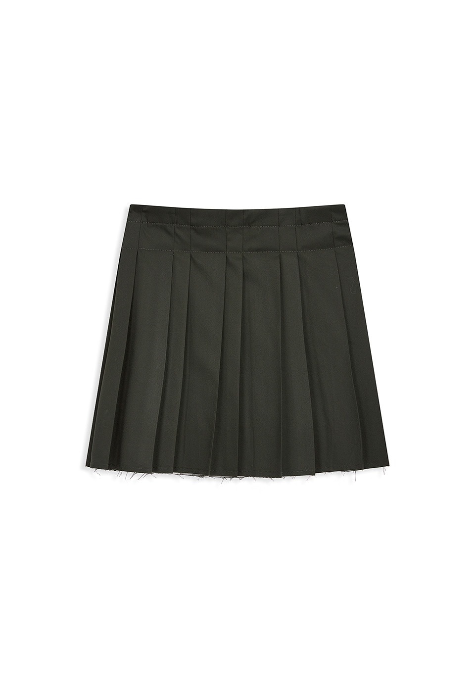 【OPEN Yy】 PLEATED WRAP SKIRT : KHAKI