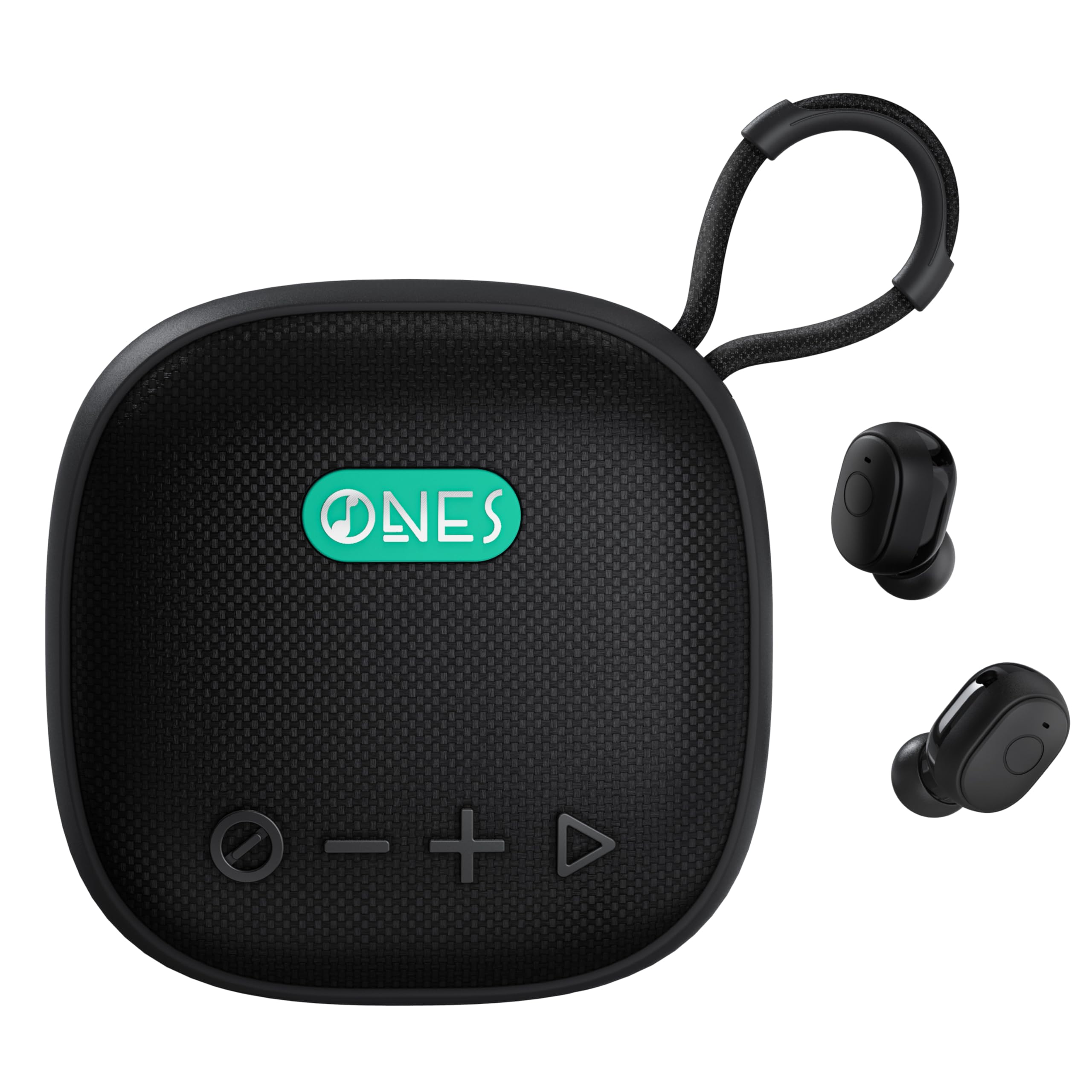 ONES MusPlay イヤホン付き ポータブルスピーカー 無線 Bluetooth 2-in-1, スマート Hi-Res音質 5W大音量 [ 24時間スピーカー/60時間イヤホン 超長時間再生 4,697円