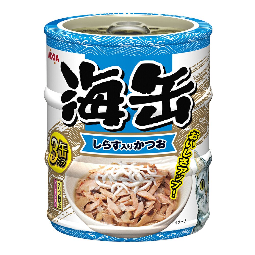 アイシア　しらす入りかつお　１８０ｇ（６０ｇX３）X２４　猫　キャットフード　ウェット　ＣＲＣ35―20―05―25―40 7,667円