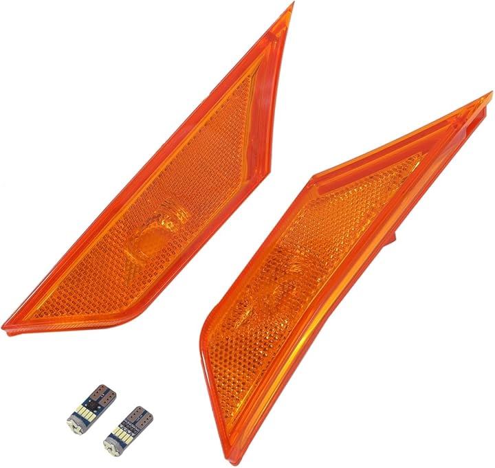 ホンダ 用 サイドマーカー ウインカー ライト ランプ 左右セット シビック ハッチバック セダン US仕様 FK7 FK8 FC1 CIVIC タイプR カスタム(アンバーレンズ)