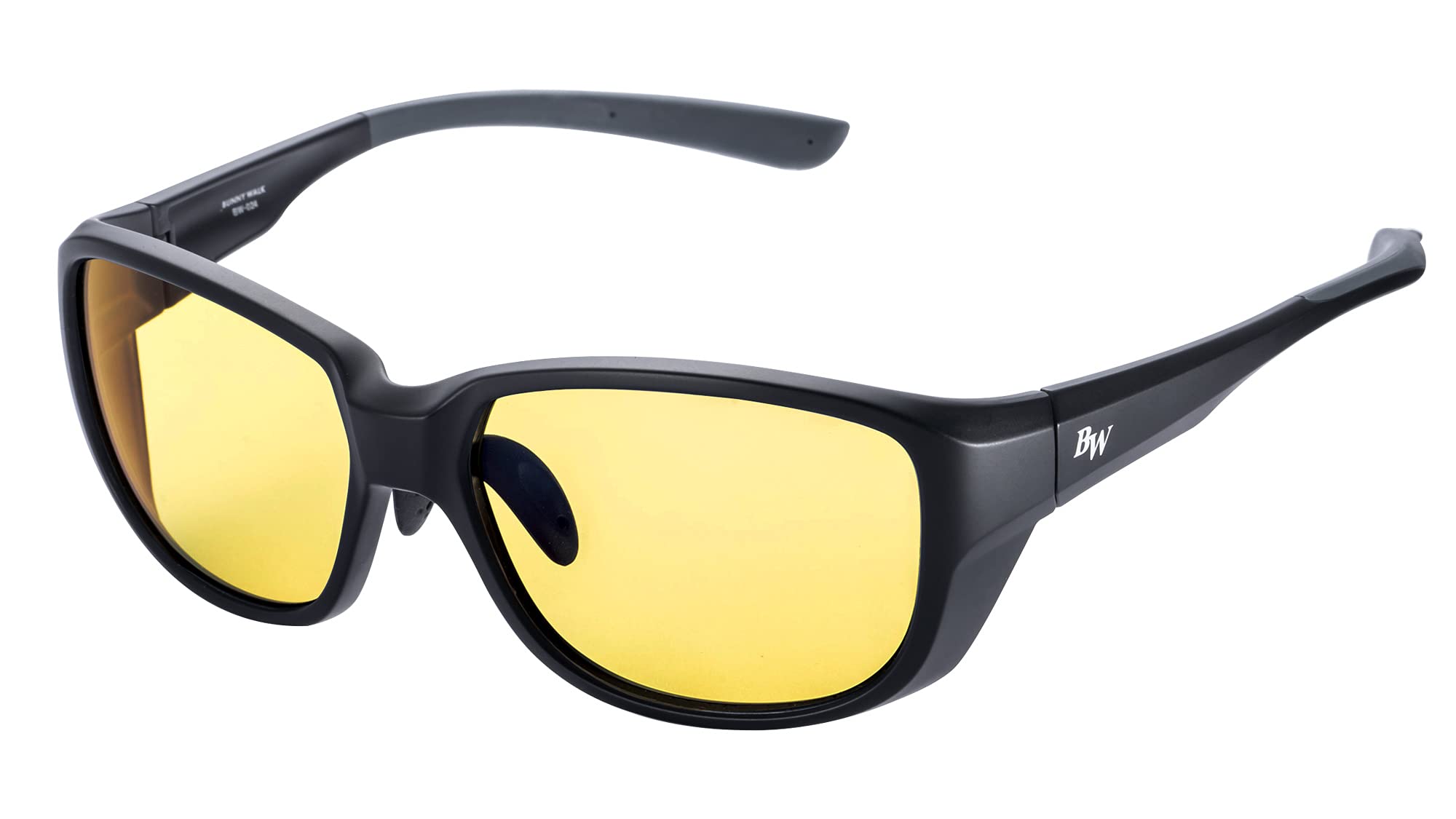 [バニーウォーク] ナイトグラス BW-024 夜 ドライブ 自転車 アウトドア 夜間運転 夜釣り UVカット ブルーライト HEV LED