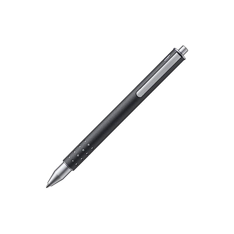 LAMY（ラミー） swift アントラシート(anthracite) ローラーボールペン グレー - なめらかな書き心地の上品なローラー ボールペン - 丈夫なメタルボディ & 線幅 B - ローラ