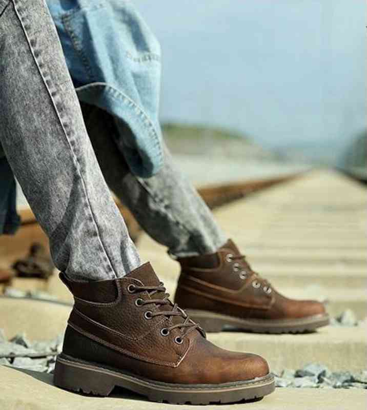 ブーツ メンズ 冬 秋 モード ハイカット ジッパー シューズ ブーツ完全 ブランド レザー あったか ワーク フロント 防水 本革 スエード 靴 革 滑らない 大人 幅広 春 黒 防寒 セット ファ