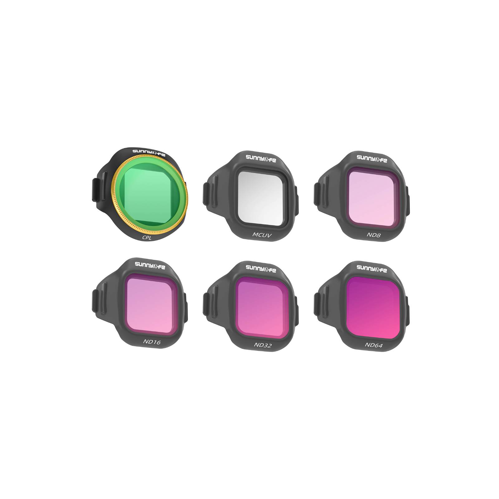 Mini 5 Pro 用 6個 フィルターキット CPLフィルター+ND8+ND16+ND32+ND64+MCUV 減光フィルター レンズ保護