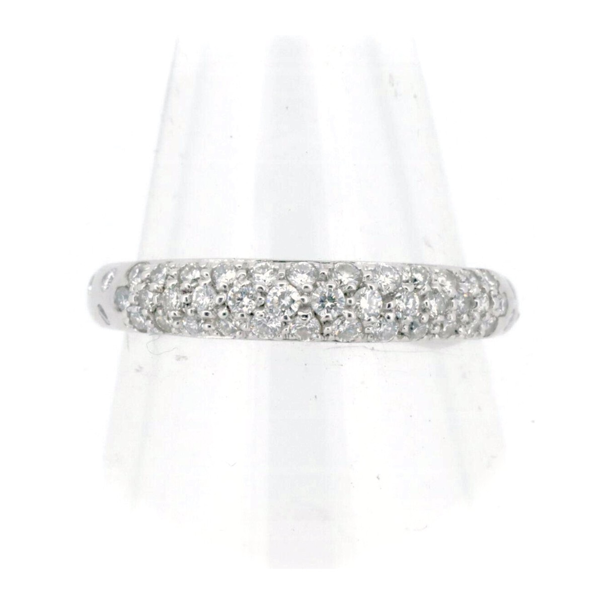 ダイヤモンド パヴェ リング 指輪 0.33ct 8号 K18WG(18金 ホワイトゴールド) 質屋出品